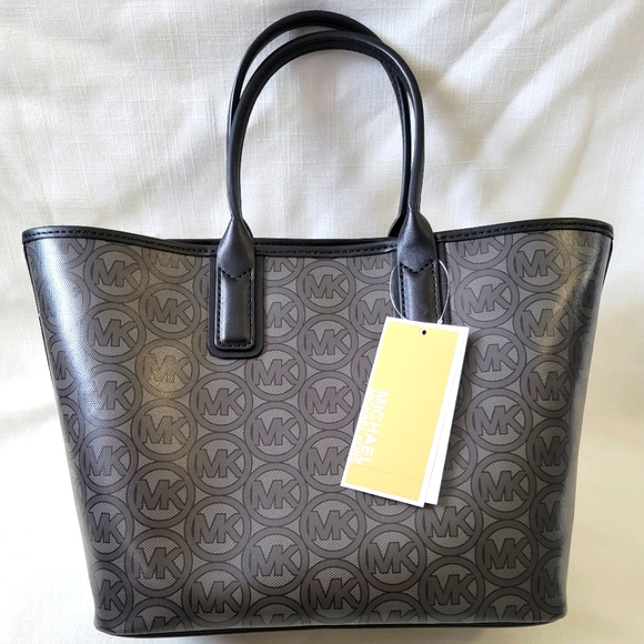 New Beautiful Michael Kors The Jodie Small Tote Black Set with Card Holder - Picture 8 of 16